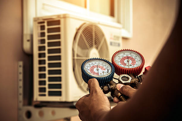 Professional Hvac technician working in Micro, NC
